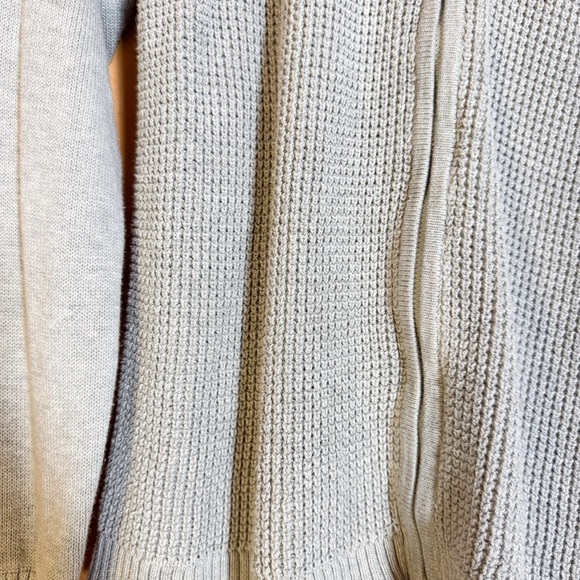 Athleta Gray Zip Front Knit Hoodie Sweater Women’s L - Picture 3 of 11